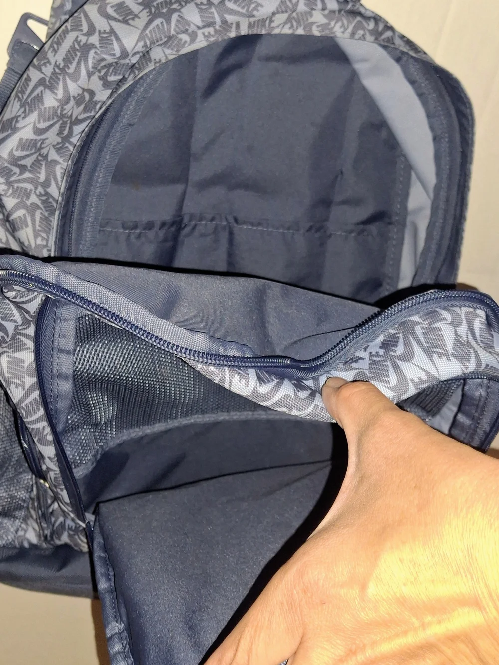 Nike Navy and White Logo Men's Backpack